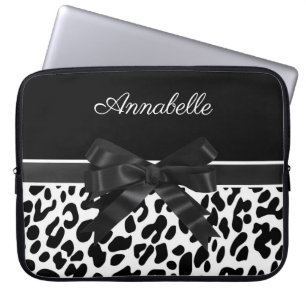 Capa Para Notebook Impressão preto do leopardo da fita