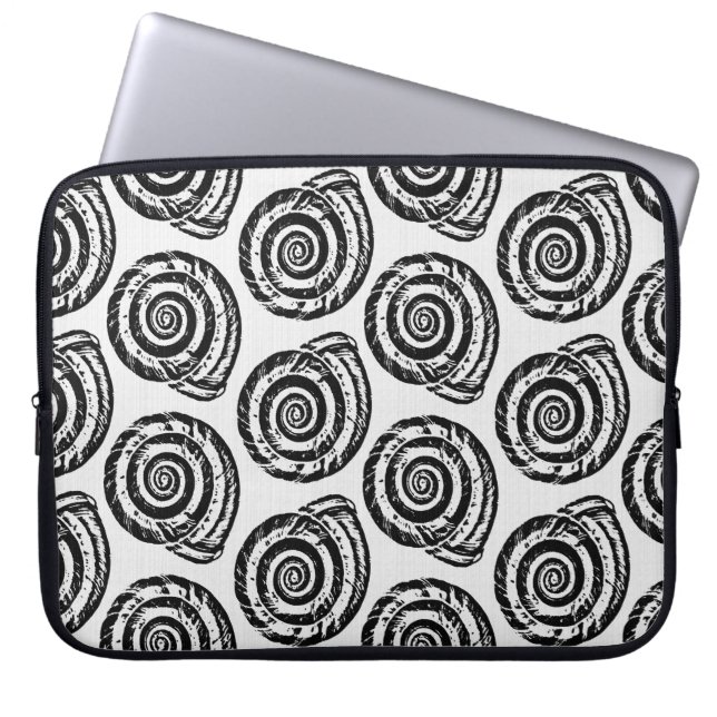 Capa Para Notebook Impressão, Preto e Branco do Bloco de Espiral (Frente)