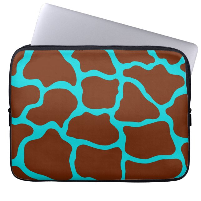 Capa Para Notebook Impressão Turquoise Giraffe (Frente)
