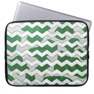 Capa Para Notebook Impressão Verde-Vaca-Cevron