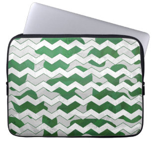 Capa Para Notebook Impressão Verde-Vaca-Cevron