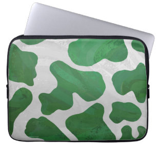 Capa Para Notebook Impressão Verde-Vaca e Branco