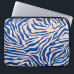 Capa Para Notebook Impressão Zebra Azul Zebra Stripe Impressão Animal<br><div class="desc">Zebra Print - listras zebra azuis e beige - impressão animal selvagem.</div>
