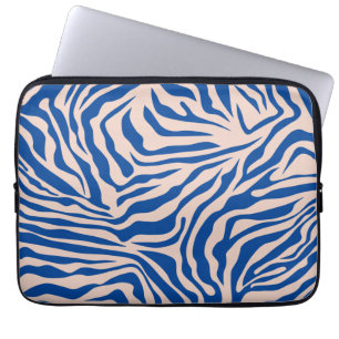 Capa Para Notebook Impressão Zebra Azul Zebra Stripe Impressão Animal