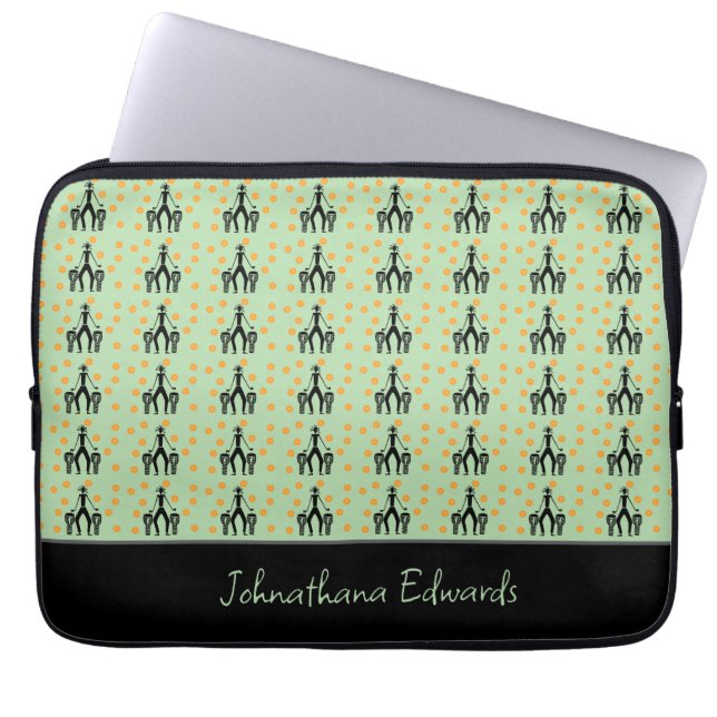 Capa Para Notebook Impressionante, celebração de Silhouette Art Afric (Frente)