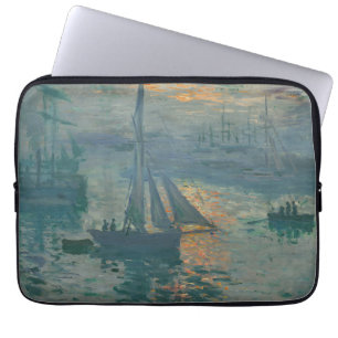 Capa Para Notebook Impressionante Marinho Monet Sunrise