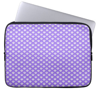 Capa Para Notebook Impressões da pata no roxo