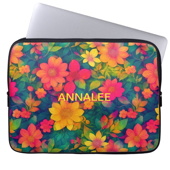 Capa Para Notebook Impressões de Flor Vermelho Deliciosas (Frente)