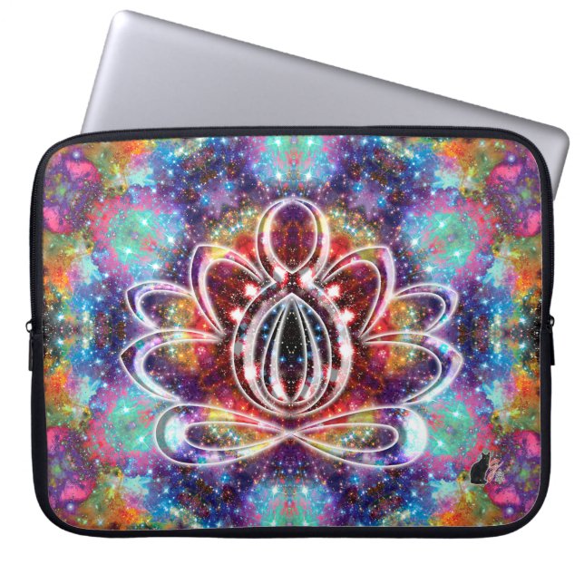 Capa Para Notebook Incandescência Zen Lotus (Frente)