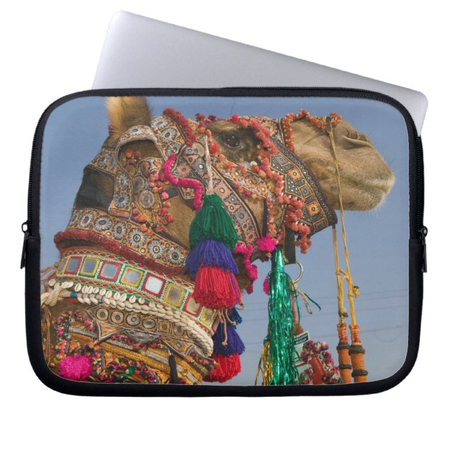 Capa Para Notebook ÍNDIA, Rajasthan, Pushkar: FEIRA DE CAMELÔS DE PUS (Frente)