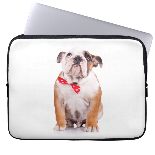 Capa Para Notebook Inglês Bulldog Puppy Dog - Capa de caso (Frente)