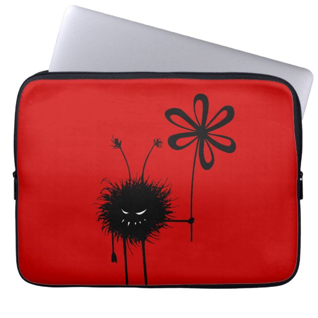 Capa Para Notebook Inseto de Flor Mau (Frente)