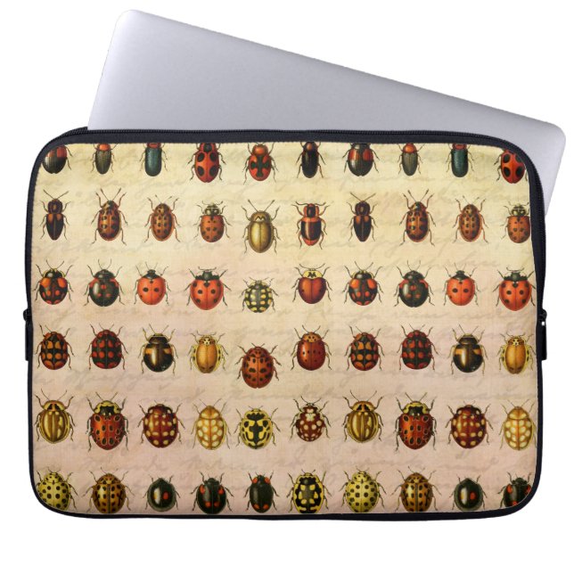 Capa Para Notebook Inseto do Inseto Ladybug Ladybird Beetle (Frente)