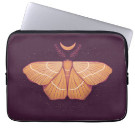 Capa Para Notebook Inseto Mágico Roxo da Lua da Testemunha