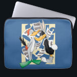 Capa Para Notebook INSETOS BUNNY™ E DAFFY DUCK™ prontos para a estaçã<br><div class="desc">Veja os INSETOS BUNNY™ vestidos de pato e DAFFY DUCK™ vestidos de coelho, cercados por vários posters "Estação de Coelho Aberta" e "Estação de Duck Aberta" que os cercam.</div>