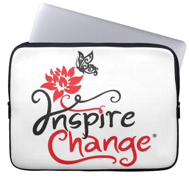 Capa Para Notebook Inspire a bolsa de laptop do neopreno da mudança (Frente)