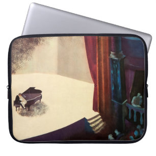 Capa Para Notebook Instrumento de música do jogador de piano da sala