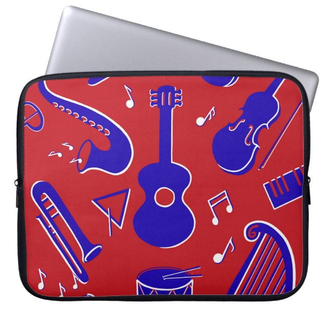 Capa Para Notebook Instrumentos Musicais (Frente)