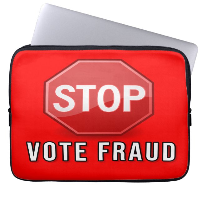 Capa Para Notebook Interromper Fraude De Votação (Frente)