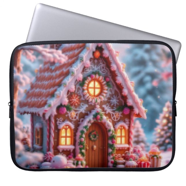 Capa Para Notebook Inverno feliz com Natal  (Frente)
