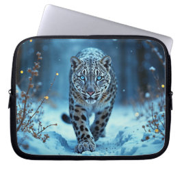 Capa Para Notebook Inverno furtivo olhos brilhantes mundo congelado