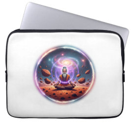 Capa Para Notebook Ioga Cósmico em Arte de Meditação de Marte