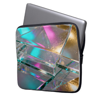 Capa Para Notebook Iridescent Rainbow - Holographic Glitter