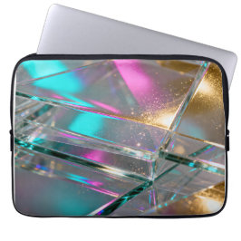 Capa Para Notebook Iridescent Rainbow - Holographic Glitter