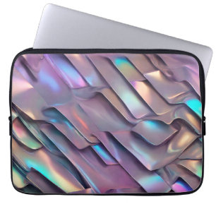 Capa Para Notebook Iridescente futurista/abstrato holográfico