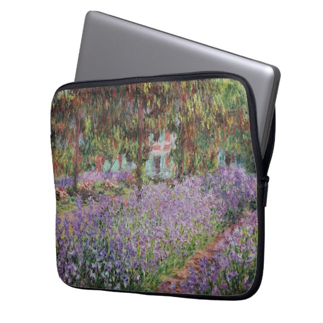 Capa Para Notebook Íris no Jardim de Monet (Frente Esquerda)