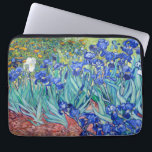 Capa Para Notebook Irises Vincent van Gogh<br><div class="desc">Irlandeses (1889) Vincent van Gogh. Uma bela paisagem de verão. Os irlandeses azuis florescem num leito florido num jardim verde. Reprodução de famosas imagens de arte no dominio público.</div>