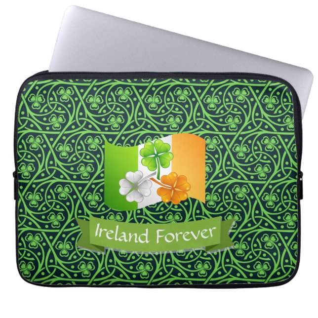 Capa Para Notebook Irish Celtic Clover (Frente)