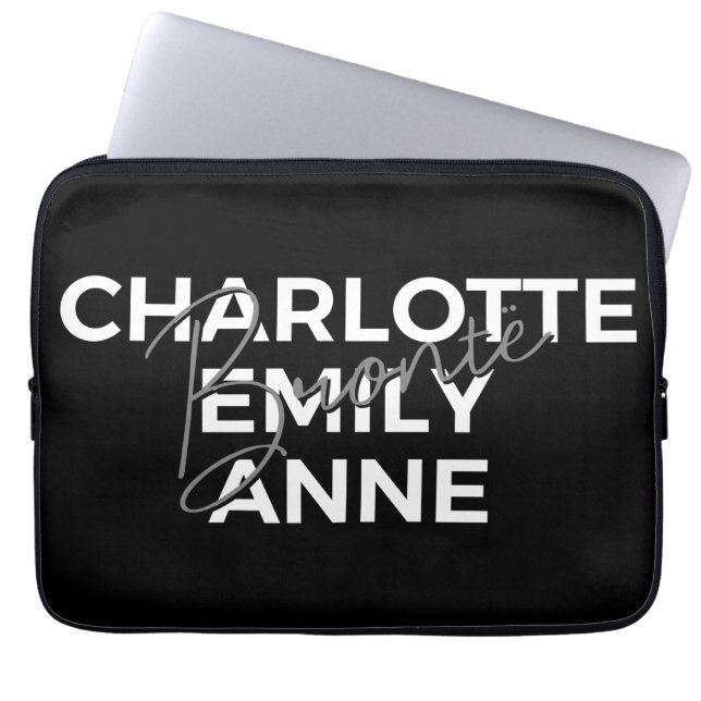 Capa Para Notebook Irmãs Brontë II - Charlotte & Emily & Anne (Frente)