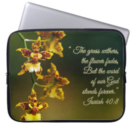 Capa Para Notebook Isaiah 40:8 Inspirational