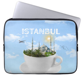 Capa Para Notebook Istambul em Teacup - Skyline - Presente Turco
