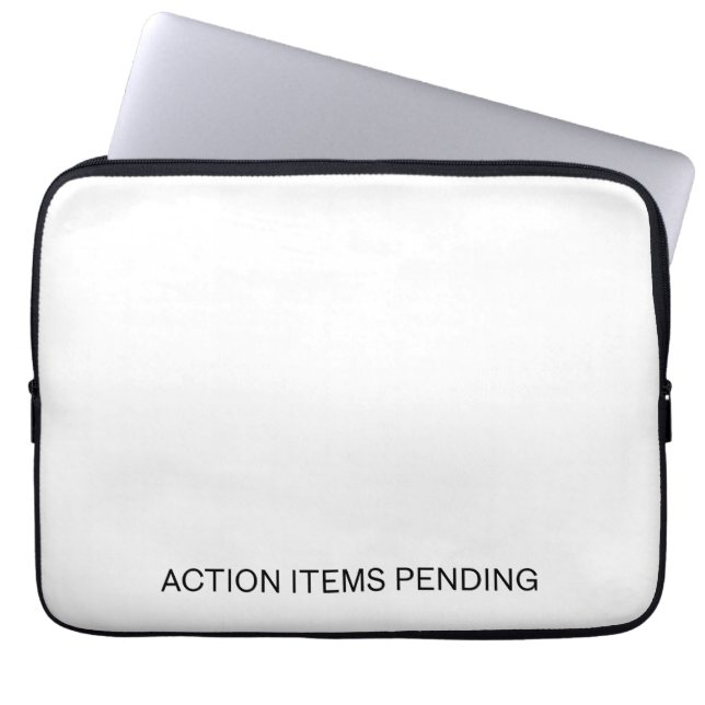 Capa Para Notebook Itens de Ação Pendentes | Estojo para Laptop Acolc (Frente)