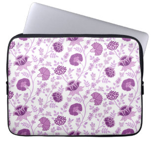Capa Para Notebook Jacobean Floral Pattern Pinks em Branco