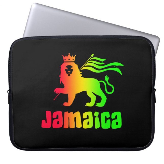 Capa Para Notebook Jamaica Rasta Lion (Frente)