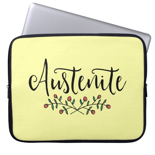 Capa Para Notebook Jane Austen Floral Austenite (Frente)