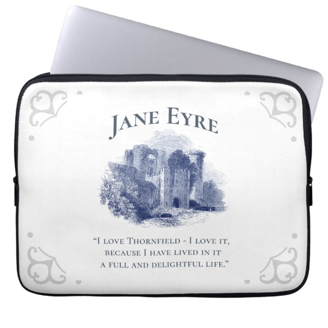 Capa Para Notebook Jane Eyre - I Love Thornfield - Castle (Frente)