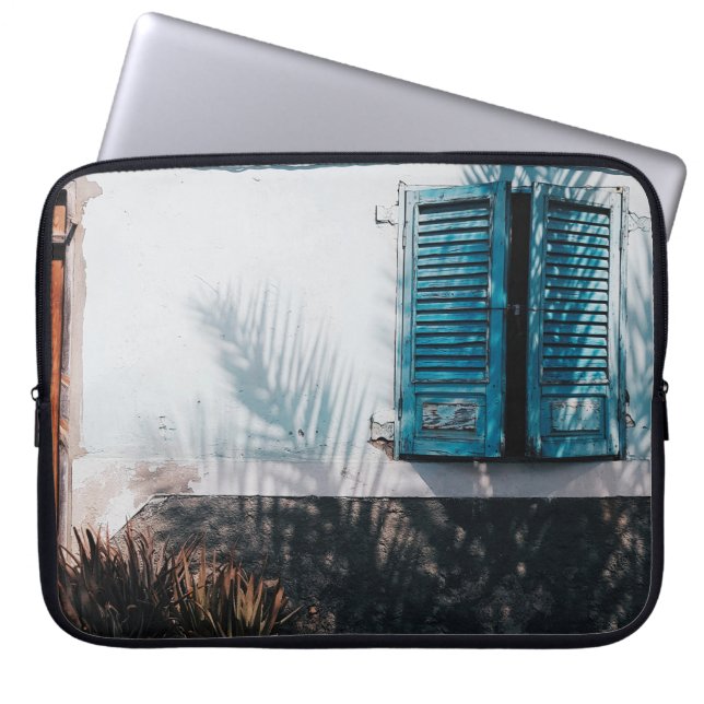 CAPA PARA NOTEBOOK JANELAS ABERTAS AZUIS (Frente)
