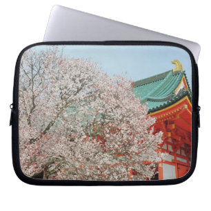 Capa Para Notebook Japão, Quioto. Flor de cerejeira do Xintoísmo