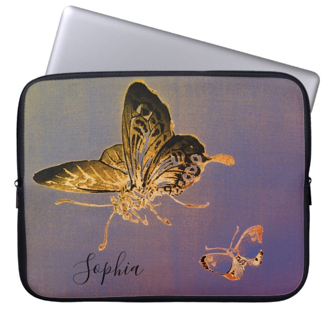 Capa Para Notebook JAPONÊS BUTTERFLY CUSTOM Eletrônicos (Frente)