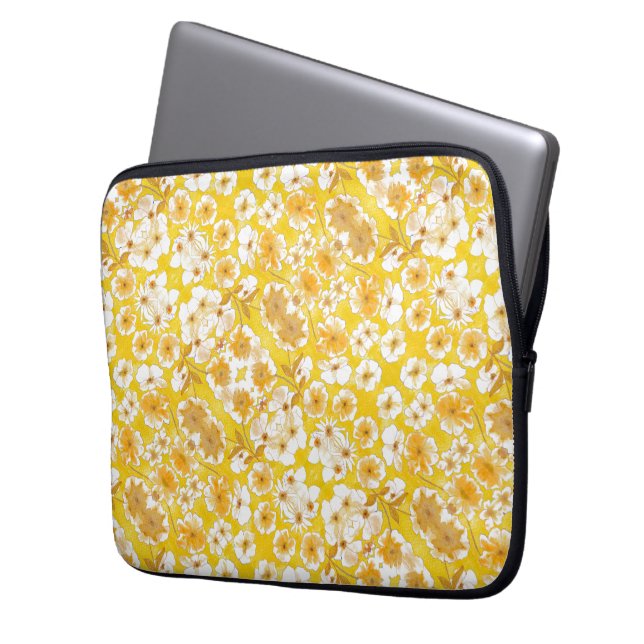 Capa Para Notebook Jardim Botânico de Mazipoodles - Butterscotch Amar (Frente Esquerda)