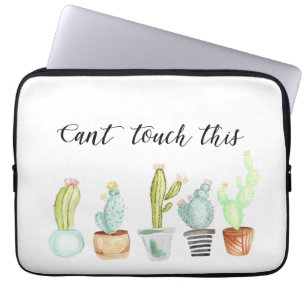 Capa Para Notebook Jardim Cactus Watercolor