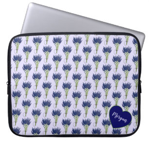 Capa Para Notebook Jardim de Flor Roxo do Coelho de Lavanda Lavandula