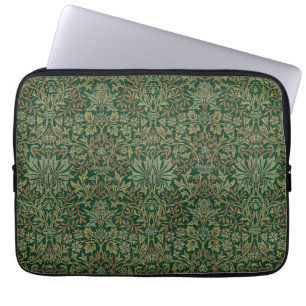 Capa Para Notebook Jardim de Flores William Morris -Verdes