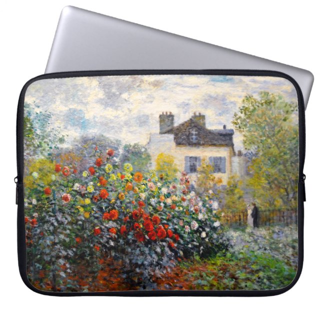 Capa Para Notebook Jardim de Monet em Argenteuil (Frente)