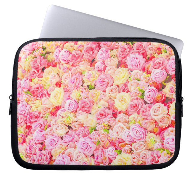 Capa Para Notebook Jardim de rosas (Frente)