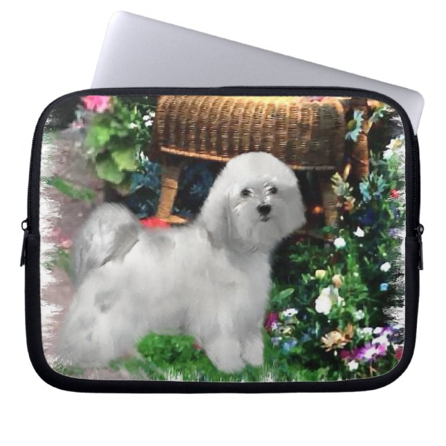 Capa Para Notebook Jardim de Verão do Havanês (Frente)